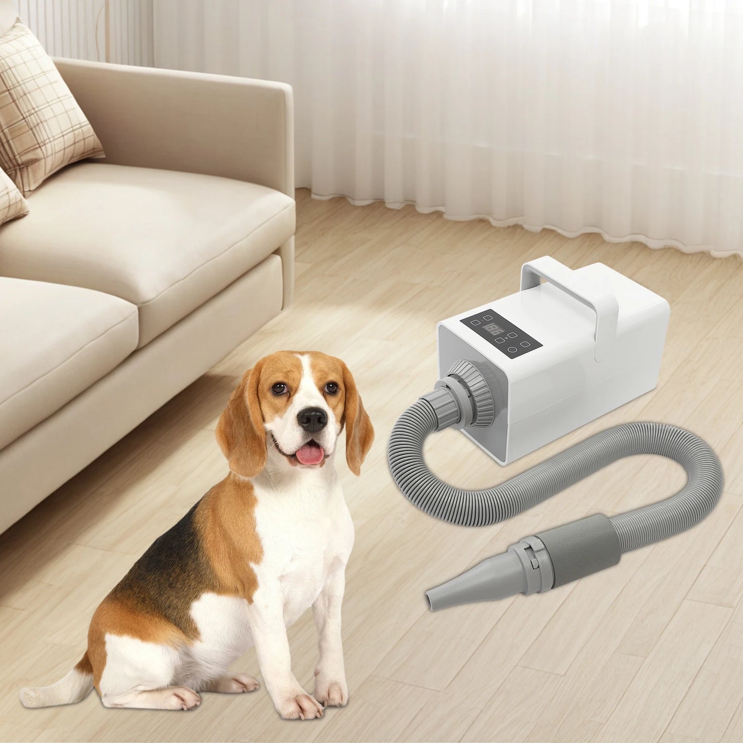 1900w Negative Ion Pet Grooming Hair Dryer Adjustable Temperature Speed For Home Pet Salon Dog Cat Fur Drying