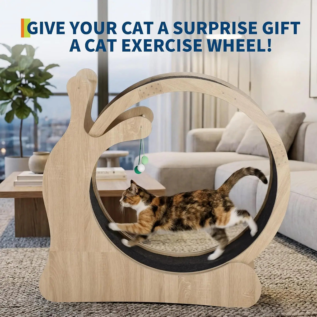 6 in 1 Cat Treadmill Running Wheel for Indoor Large Pet Supplies Anti Pinch Foot Exercise Fitness Roller Cat Climbing Frame Dog Toy