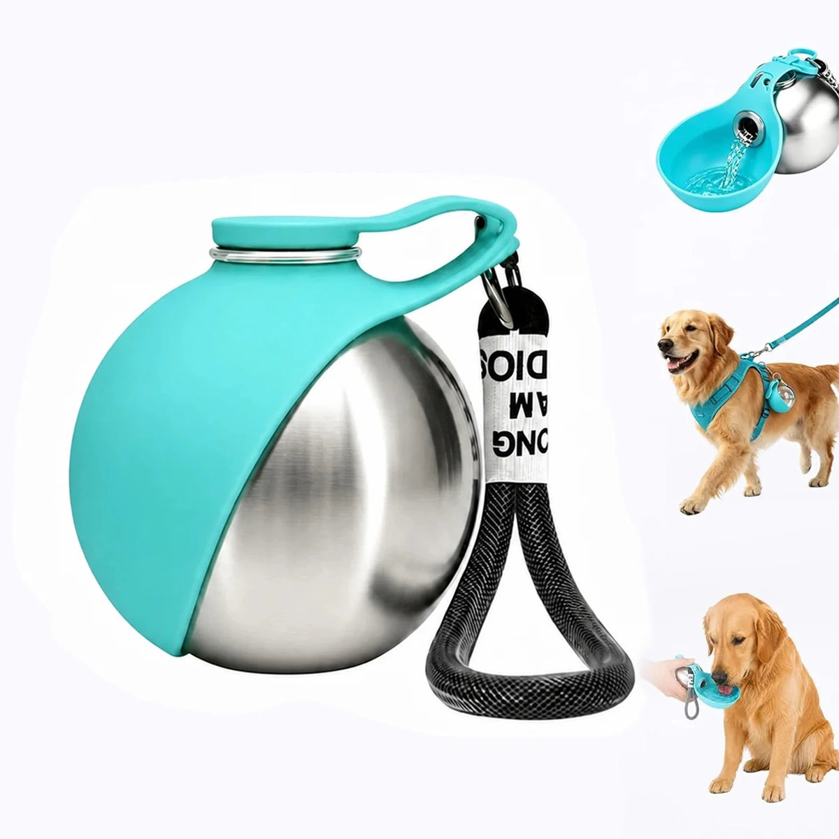 Pet Water Dispenser,Dog Travel Cup,Cat Water Bottle,Puppy Water Feeder,Stainless Steel Dog Cup,Foldable Pet Bowl,Leak-Proof Pet Bottle,Outdoor Pet Hydration,Pet Hiking Gear,10oz Pet Water Cup