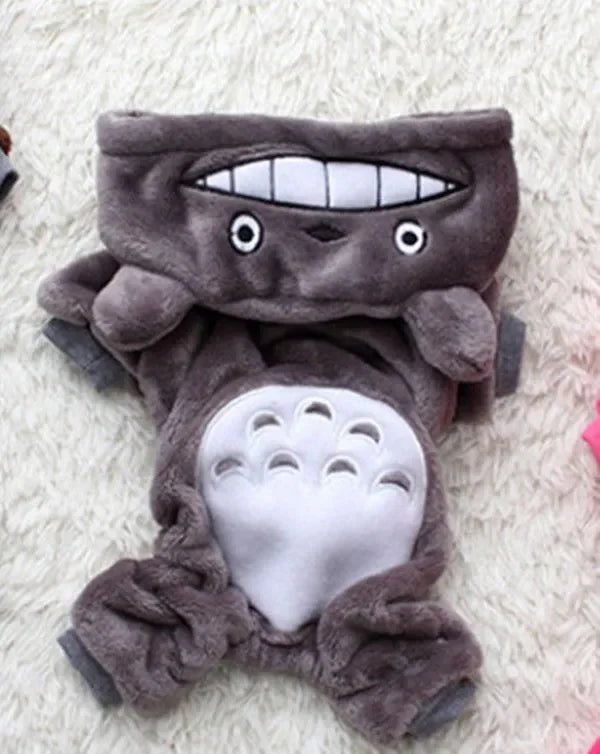 New Fluffy Warm Autumn Winter Four Legs Dog Cat Jumpsuit Cosplay Costume For Teddy Pomeranian Small Dogs Cats Pet Supplies