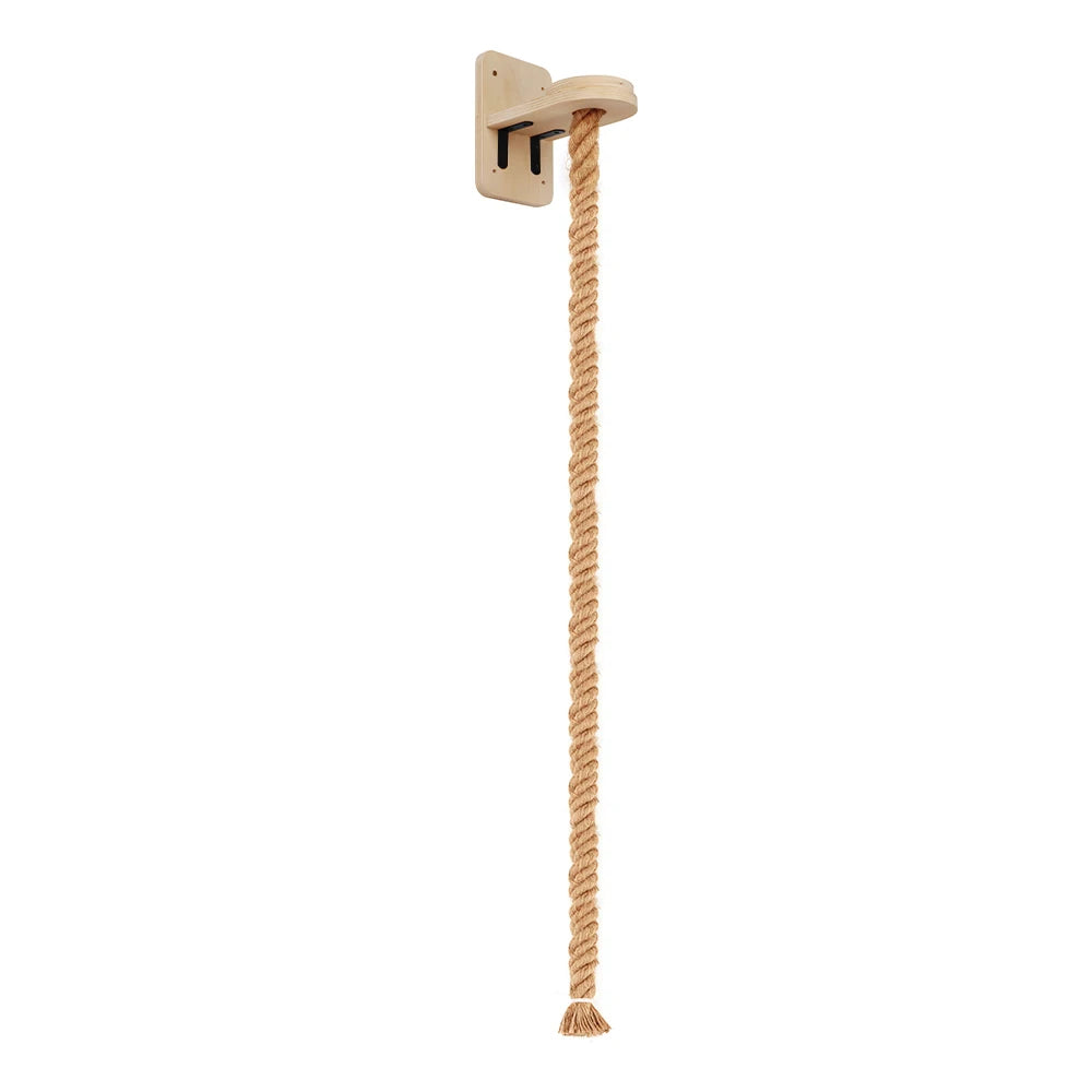 Cat Climbing Shelf and Rope Tree Wall Mounted Scratching Post Sisal Rope Lounging Interactive Play Toys Gym for Indoor Cats