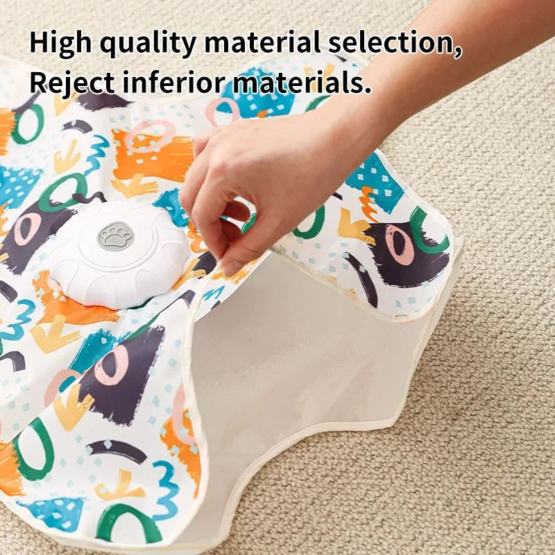 Automatic Interactive Cat Toy Hide And Seek Moving Feather Smart Sensor Durable Kitten Play Toy With Chirps For Bored Cats