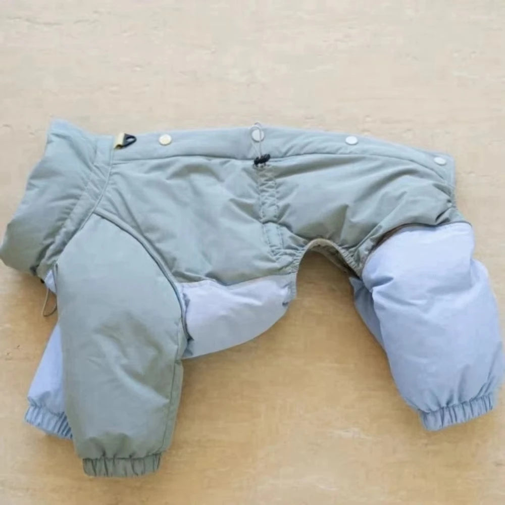 Thicken Dog Windproof Jackets,Warm Dogs Pajamas Jumpsuit,Winter Pet Clothes Greyhound Whippet Outfit,Cold Weather Puppy Rompers