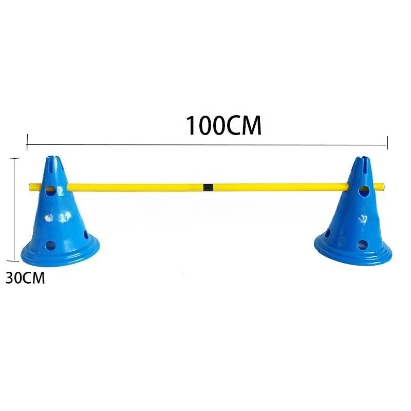 Dog Agility Training Equipment Obstacle Jump Poles Cones Markers Hurdle Set Puppy Fitness Training Tool Small Medium Large Dogs