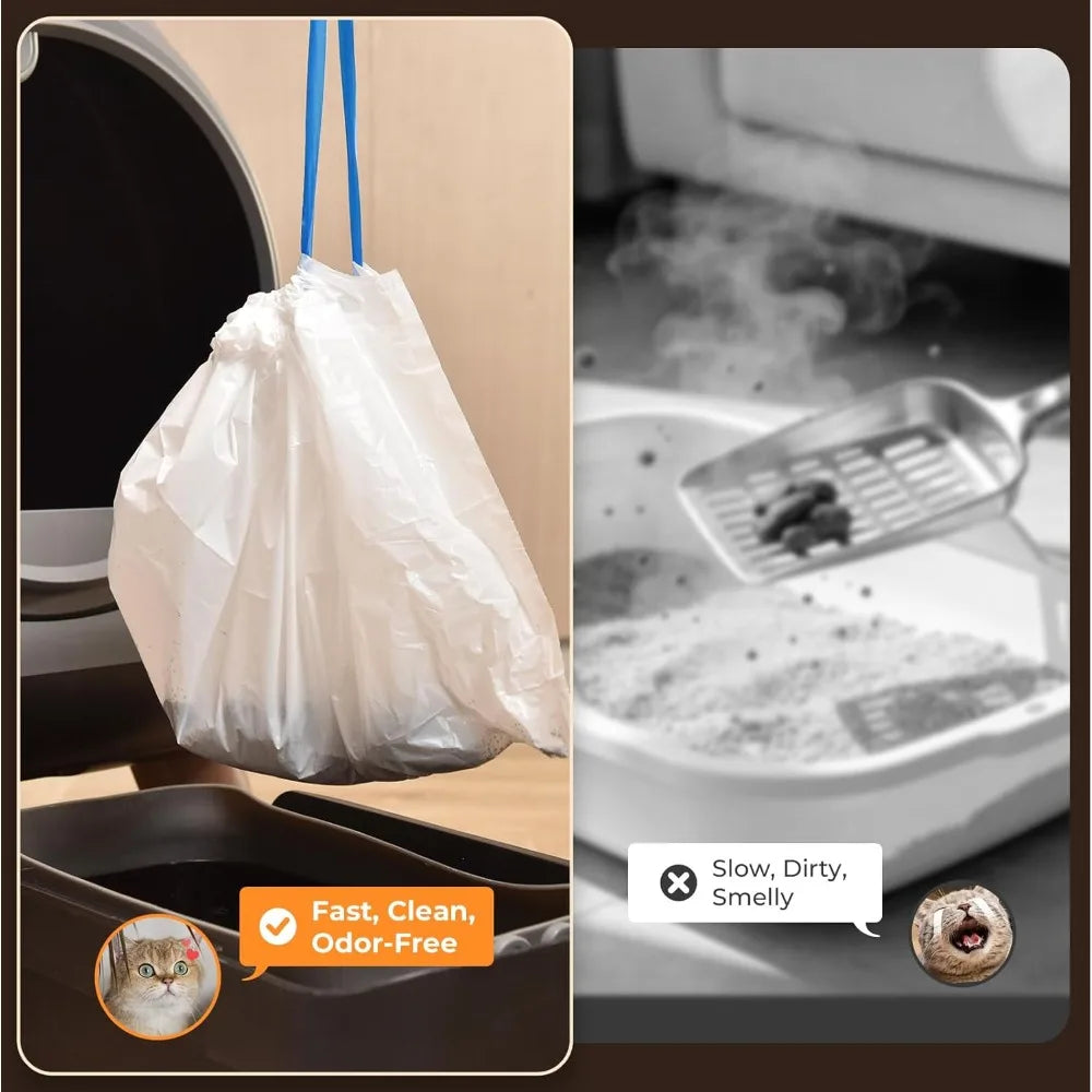 Automatic Litter Box with App Control, Self Cleaning Cat Litter Box Easy Clean Disassembly,Suitable for Medium Cats，Customized