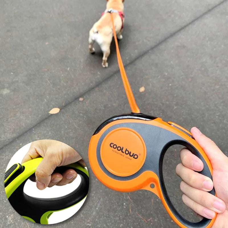 Portable 5Meters Automatic Retractable Leash Traction Rope Nylon For Large Medium Dogs Cat Puppies Accessories Extension Lanyard
