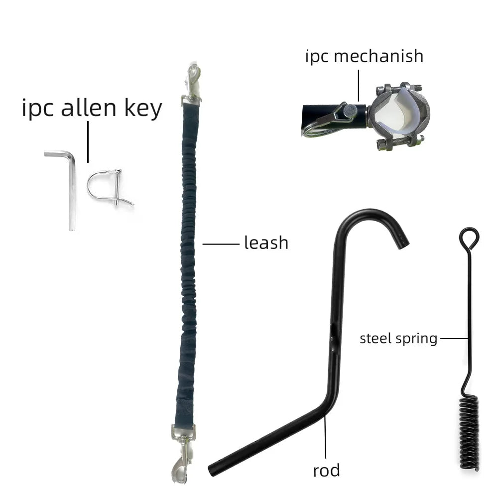 Hands Free Dog Bike Leash Bicycle Dog Walker Attachment Cycling Pet Traction Rope for Outdoor Walking