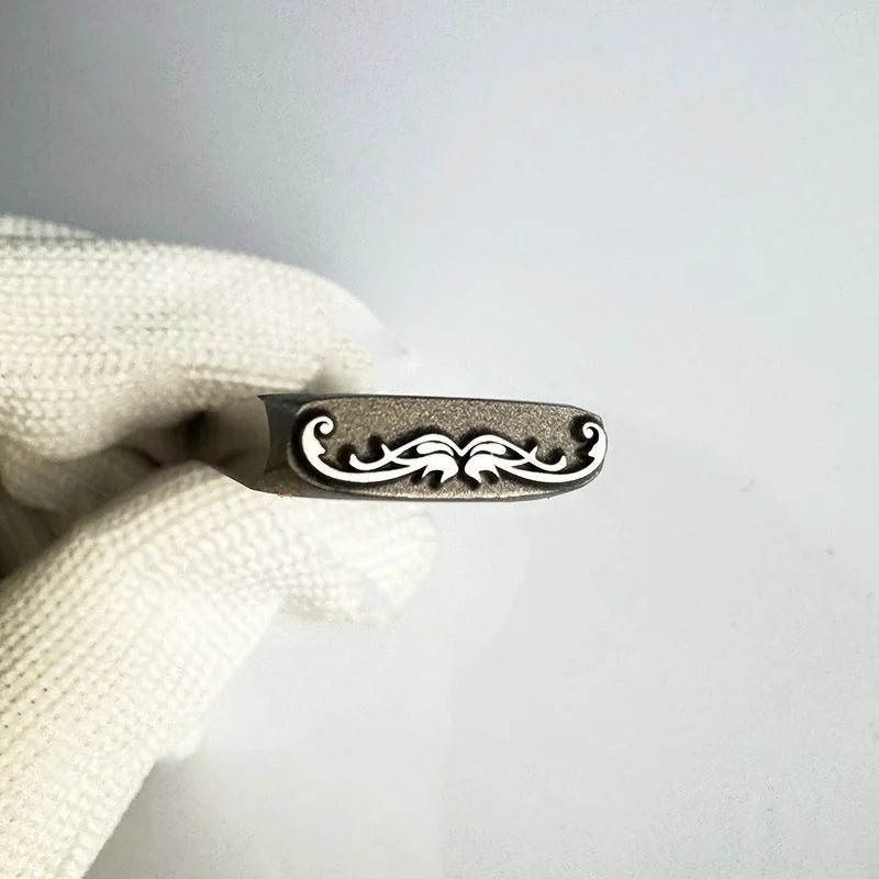 Jewelry Stamps Auspicious Pattern Jewelry Steel Stamps Gold and Silver Bracelet Engraving Dies Gold-Making Tools