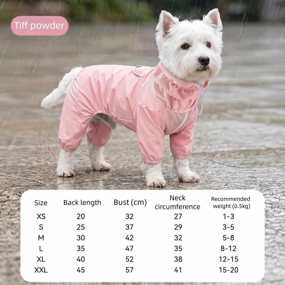Reflective Portable Dog Rain Cloak Pet Cape Costume Cartoon Dog Hooded Raincoat Adjustable Waterproof Small Dog Clothes Walk