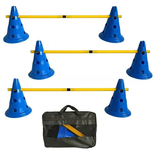 Dog Agility Training Equipment Obstacle Jump Poles Cones Markers Hurdle Set Puppy Fitness Training Tool Small Medium Large Dogs