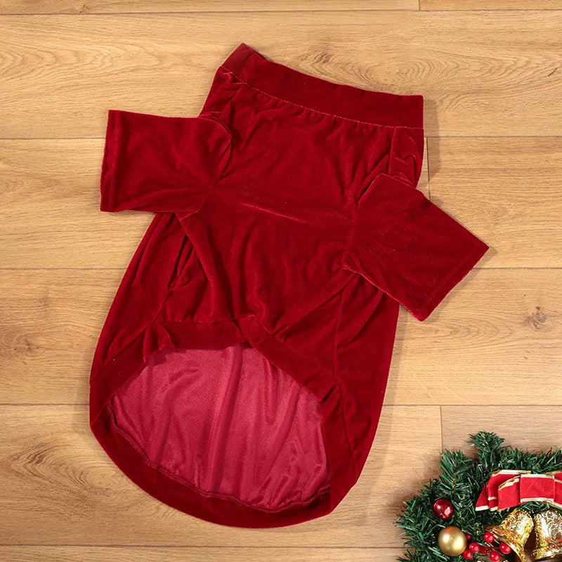 New Christmas Pet Clothes Autumn and Winter Two-legged Vest New Year's Small, Medium and Large Dog Cat Clothes