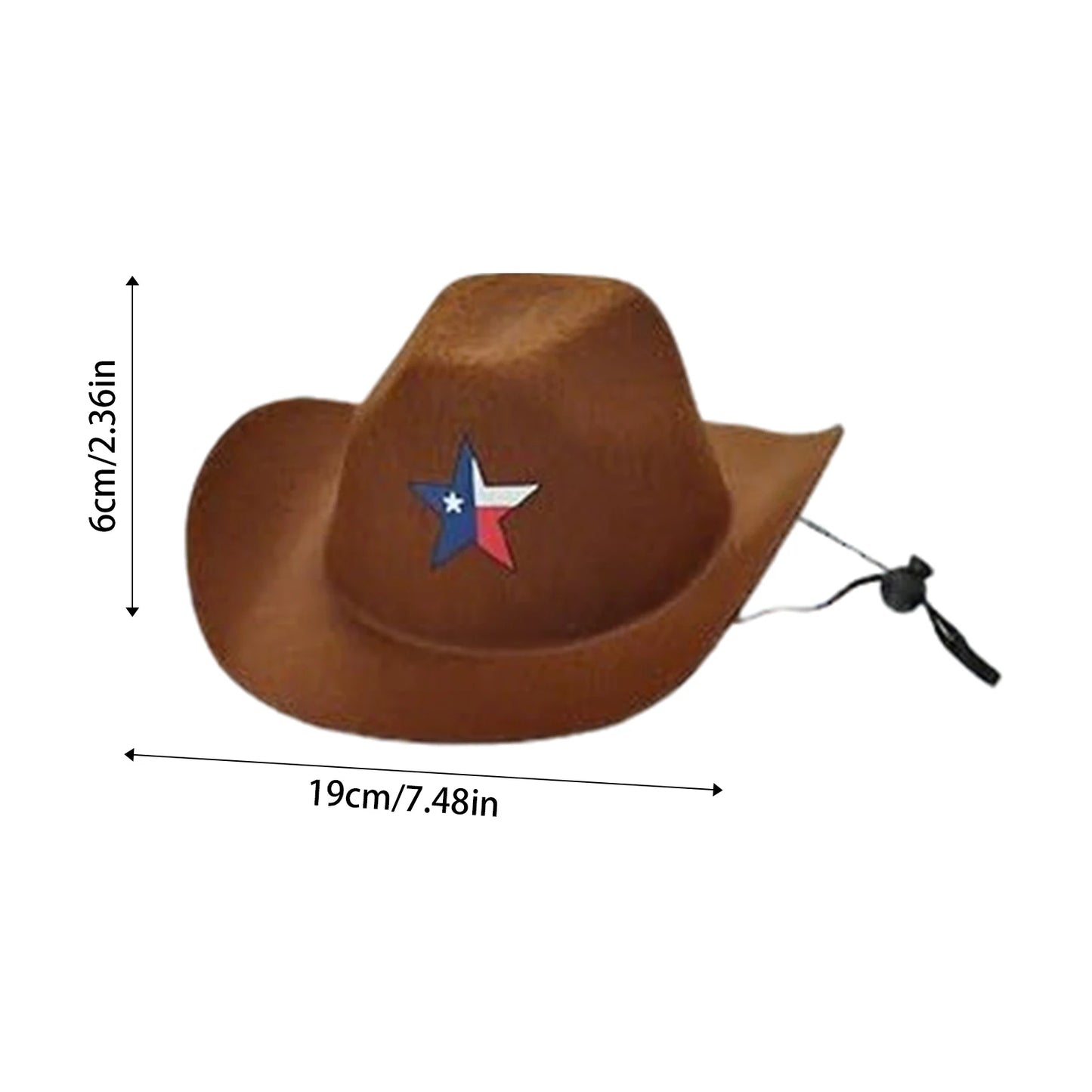 Dog Cowboy Hat 4th Of July Patriotic Themed Pet Headwear Adjustable Chin Strap Pet Costume Accessory Durable Pet Apparel