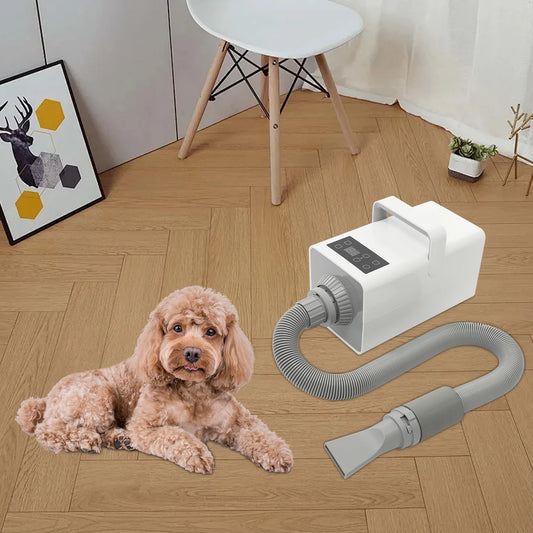 1900w Negative Ion Pet Grooming Hair Dryer Adjustable Temperature Speed For Home Pet Salon Dog Cat Fur Drying