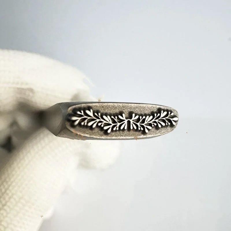 Jewelry Stamps Auspicious Pattern Jewelry Steel Stamps Gold and Silver Bracelet Engraving Dies Gold-Making Tools