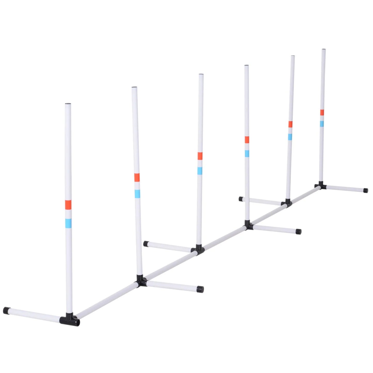 Dog Weave Pole Set Agility Starter Kit Pet Outdoor Exercise Training Set