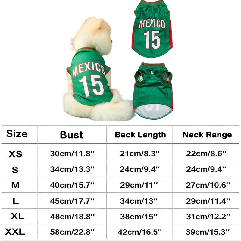 2026 Soccer Cat Dog Football Breathable Mesh Jersey Puppy Dog Jersey Basketball T-Shirts Summer Pet Clothes Quick Dry Vest