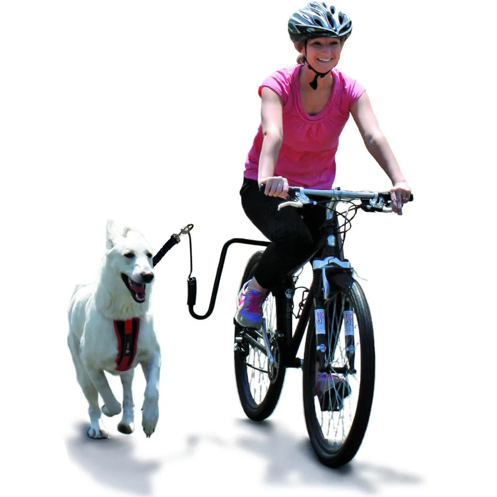 Hands Free Dog Bike Leash Bicycle Dog Walker Attachment Cycling Pet Traction Rope for Outdoor Walking