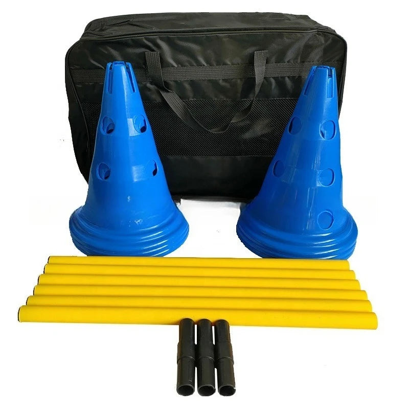 Dog Agility Training Equipment Obstacle Jump Poles Cones Markers Hurdle Set Puppy Fitness Training Tool Small Medium Large Dogs