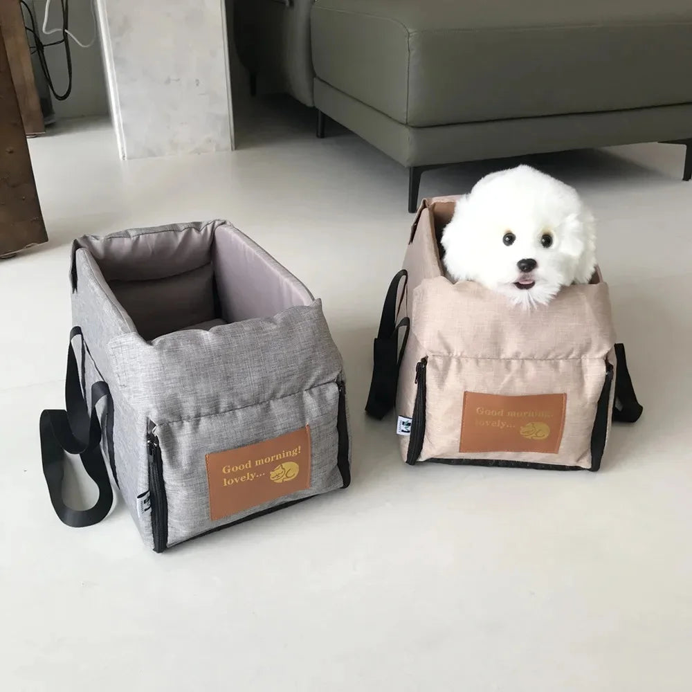 Dog Car Seat Bed Car Central Dog Car Seat Bed Portable Pet Carrier for Small Dogs Cats Safety Travel Bag  Pet  Accessories