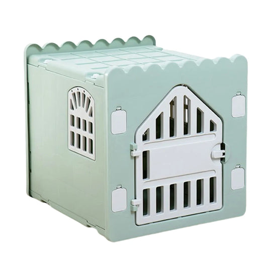 Plastic Feral Cat Shelter Stackable Pet Shelter for Cats with Escape Door Indoor Cat House for Outdoor Indoor