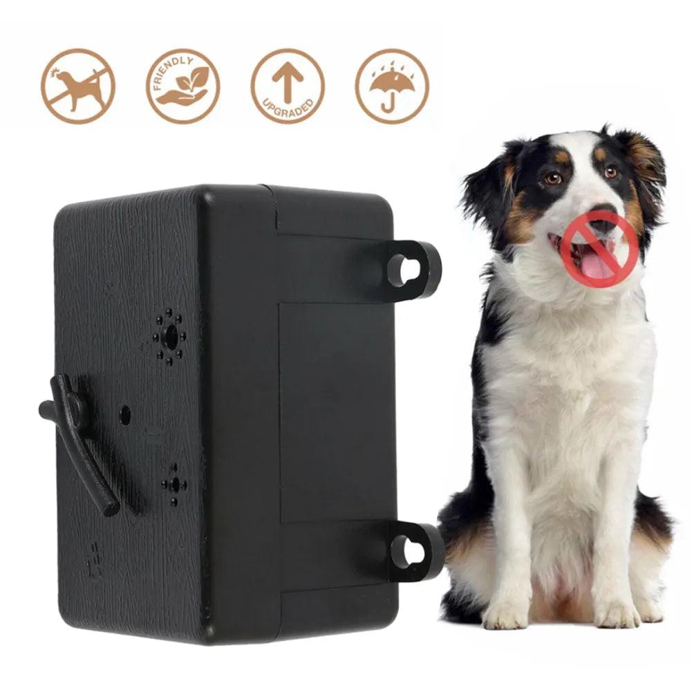 Ultrasonic Outdoor Anti Barking Device 4 Adjustable Level 50 Ft Dog Barking Control Device Rechargeable Safe for Pets and People