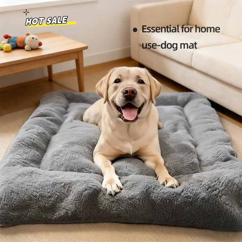 Hot Sale 120*60cm Extra Large Double Sided Dog Bed - Plush Super Soft Polyester Thickened Sofa-Style Mat for Large Breed Dogs