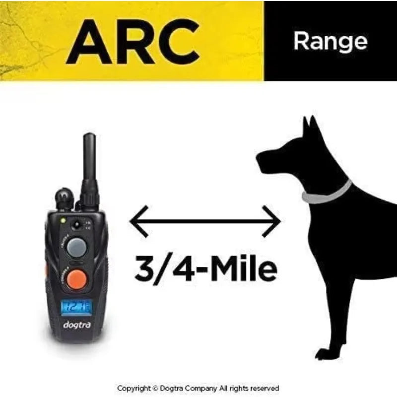 hot-sellingARC Slim Ergonomic 3/4-Mile Remote Dog Training E-Collar with 127-Level Precise Control via LCD Screen