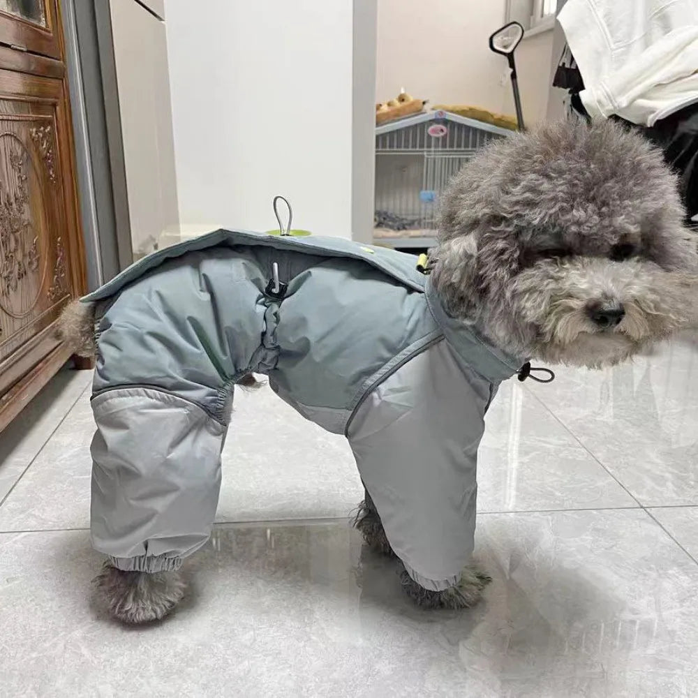 Thicken Dog Windproof Jackets,Warm Dogs Pajamas Jumpsuit,Winter Pet Clothes Greyhound Whippet Outfit,Cold Weather Puppy Rompers