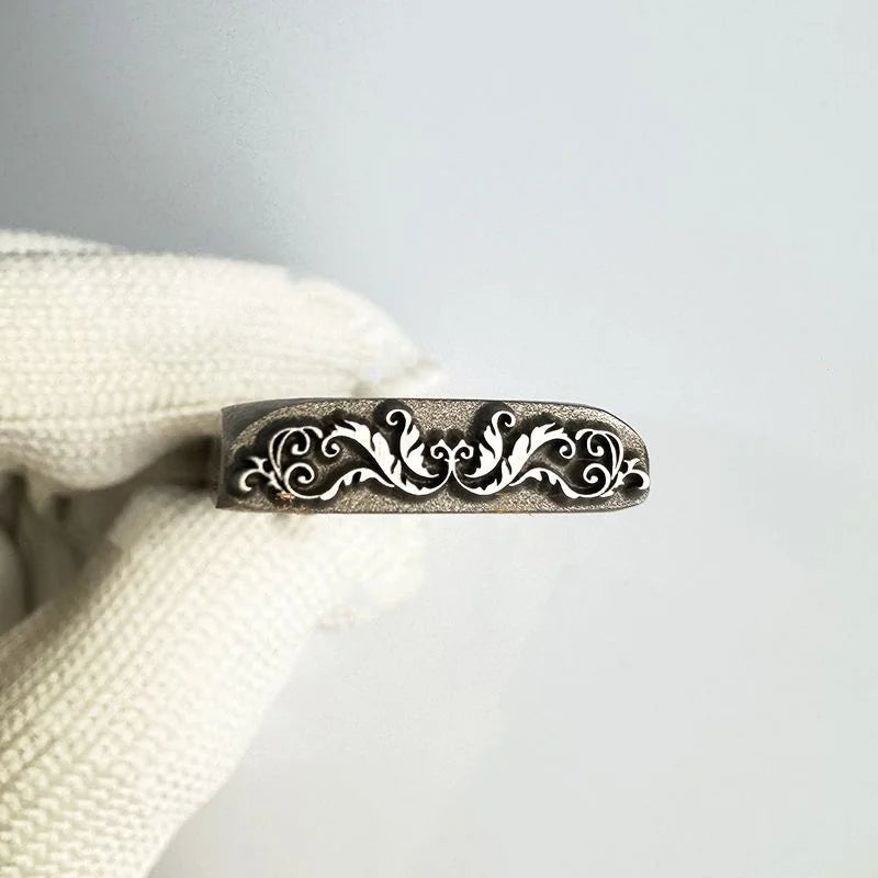 Jewelry Stamps Auspicious Pattern Jewelry Steel Stamps Gold and Silver Bracelet Engraving Dies Gold-Making Tools