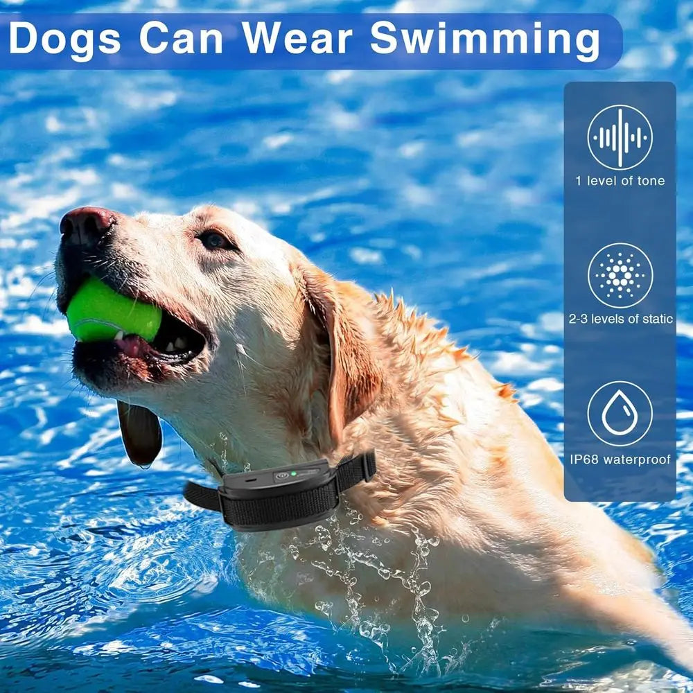 Dual Dog Underground Fencing System, Waterproof Electric Training Collar for Large Dogs, Wireless Dog Fence Kit