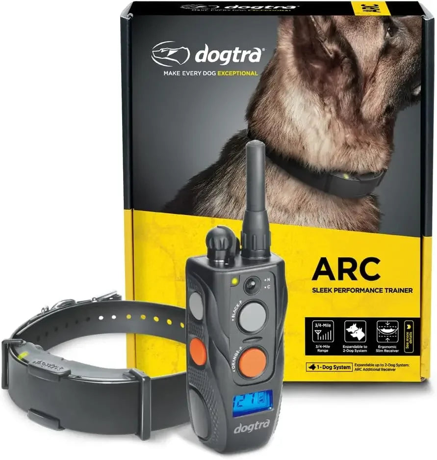 hot-sellingARC Slim Ergonomic 3/4-Mile Remote Dog Training E-Collar with 127-Level Precise Control via LCD Screen