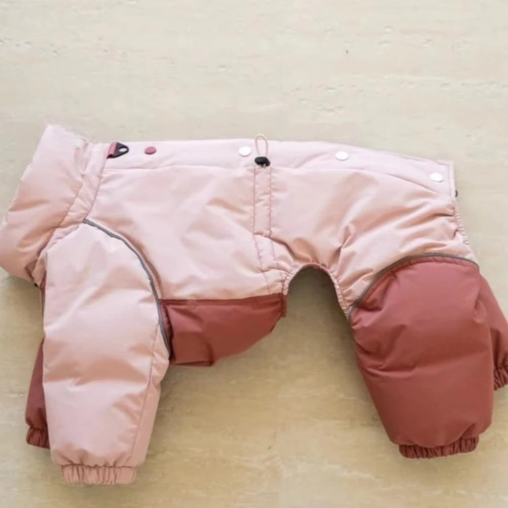 Thicken Dog Windproof Jackets,Warm Dogs Pajamas Jumpsuit,Winter Pet Clothes Greyhound Whippet Outfit,Cold Weather Puppy Rompers