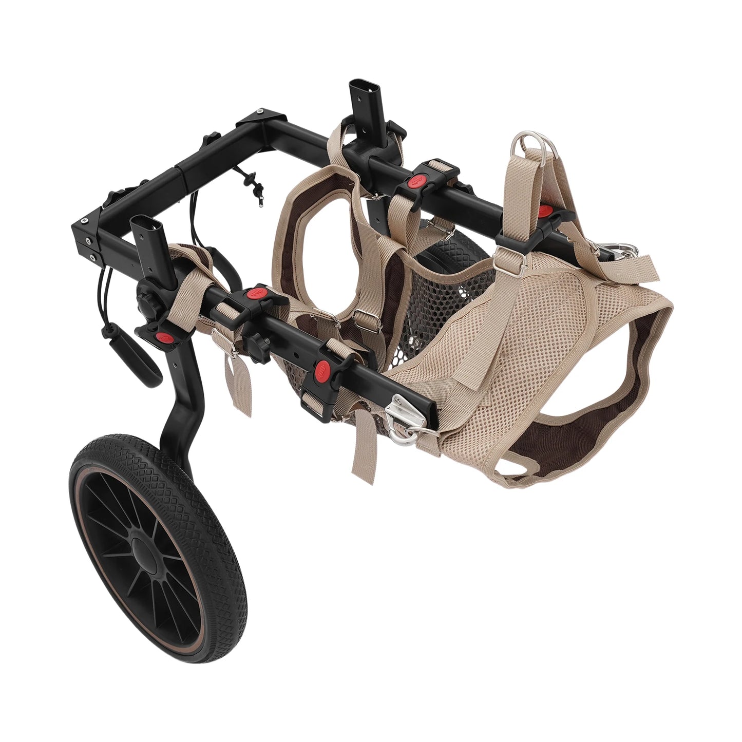 Adjustable Pet Trolley Pet Dog Wheelchair Rehabilitation Walking Aid Cart Portable Walk Trolley Tools for Hind-Leg Support