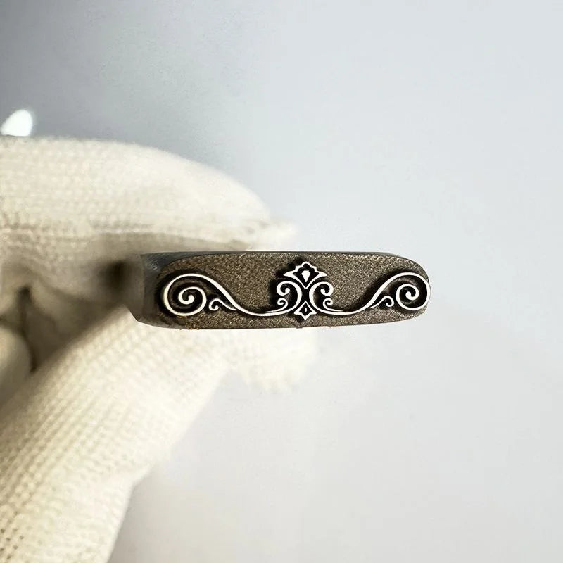 Jewelry Stamps Auspicious Pattern Jewelry Steel Stamps Gold and Silver Bracelet Engraving Dies Gold-Making Tools