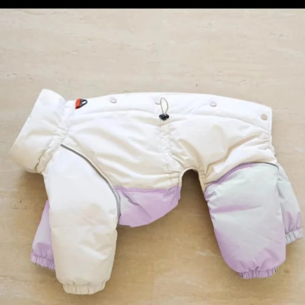 Thicken Dog Windproof Jackets,Warm Dogs Pajamas Jumpsuit,Winter Pet Clothes Greyhound Whippet Outfit,Cold Weather Puppy Rompers