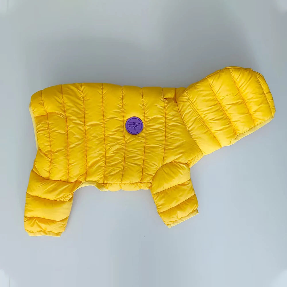 Winter Dog Clothes Overalls for Small Medium Dogs Luxury Fashion Lightweight Down-Like Cotton Padded Puppy Coat Soft Warm Jacket