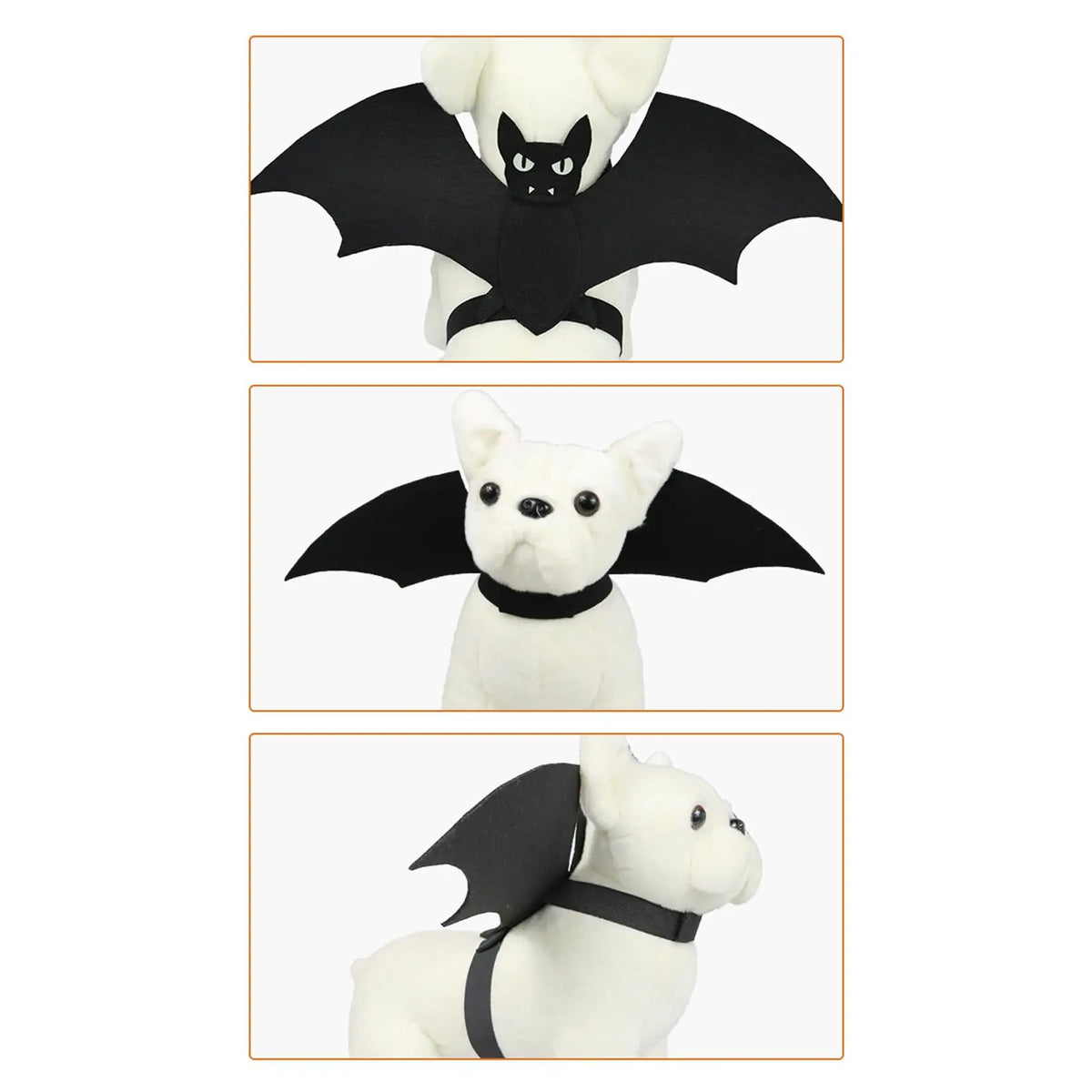 Bat Wing for Cat Cute Holiday Luminous Cosplay Party Decoration Funny Halloween Pet Costume Clothes for Puppy Dogs Kitten