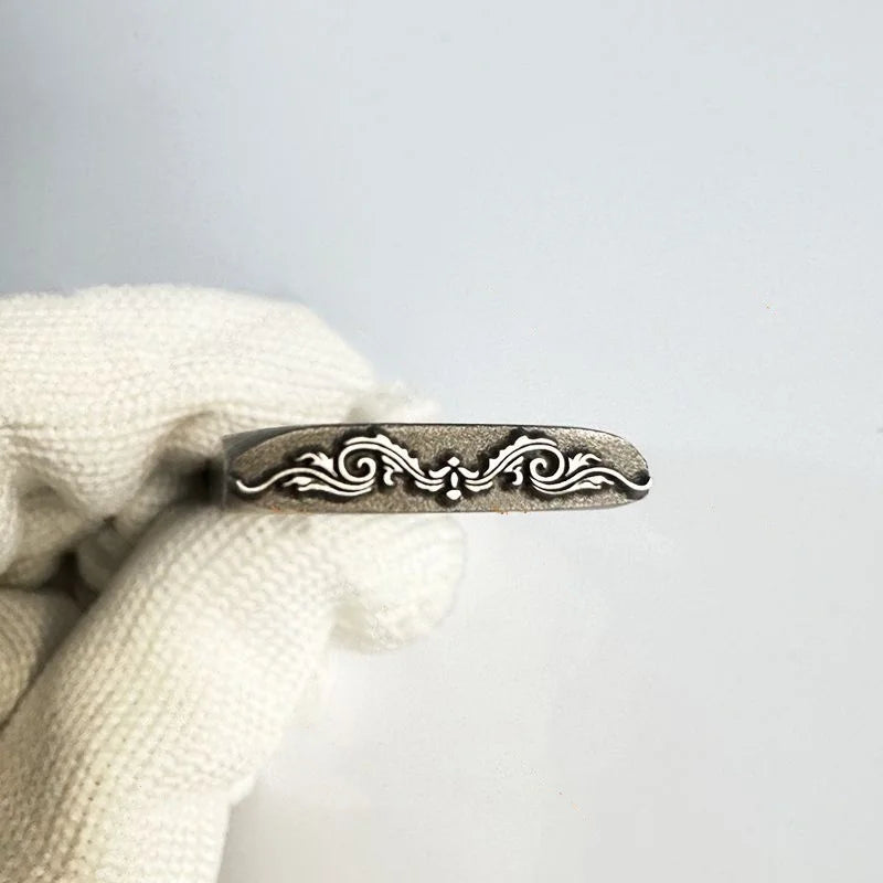 Jewelry Stamps Auspicious Pattern Jewelry Steel Stamps Gold and Silver Bracelet Engraving Dies Gold-Making Tools