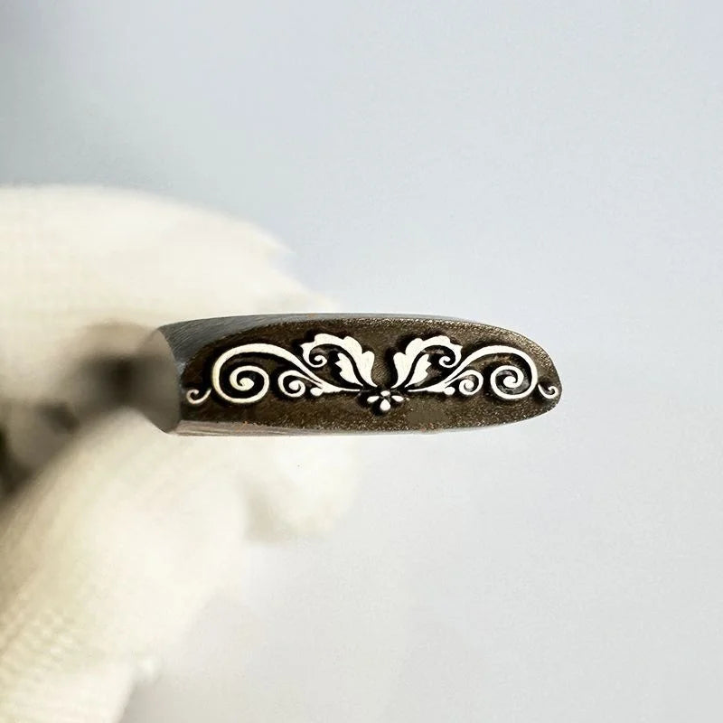 Jewelry Stamps Auspicious Pattern Jewelry Steel Stamps Gold and Silver Bracelet Engraving Dies Gold-Making Tools