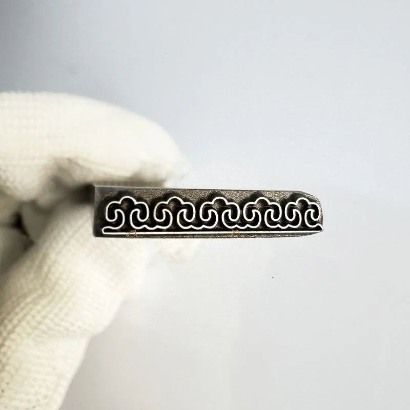 Jewelry Stamps Auspicious Pattern Jewelry Steel Stamps Gold and Silver Bracelet Engraving Dies Gold-Making Tools