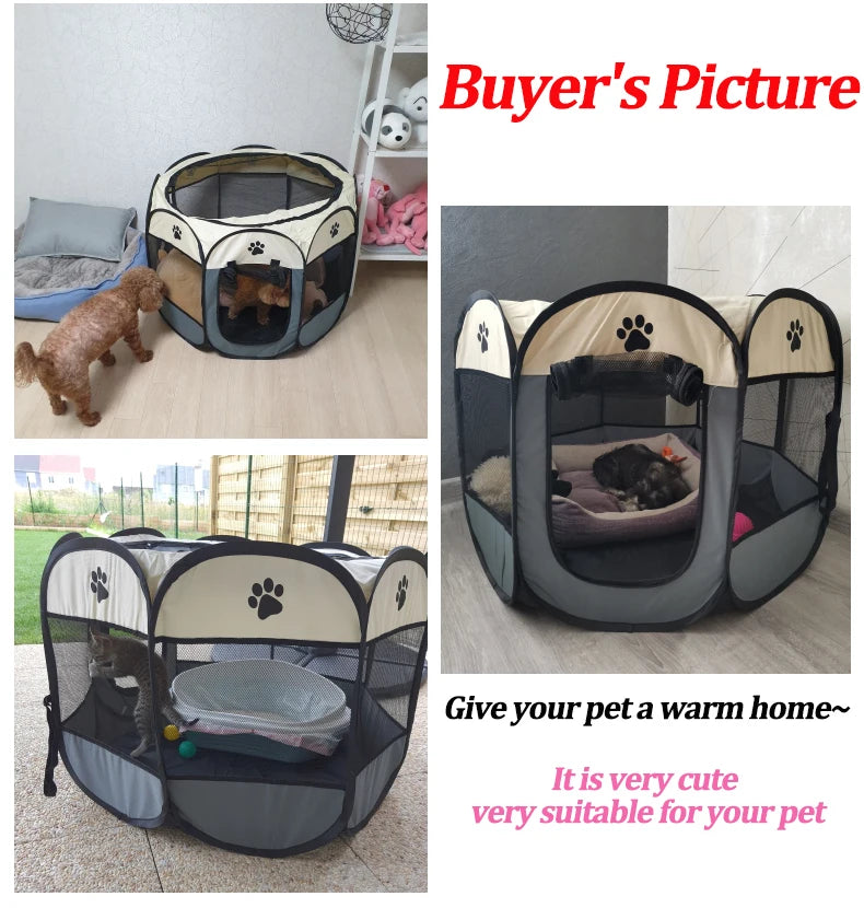 Detachable Summer Pet Tent S/M/L Cat Delivery Room Outdoor Dog Bed Folding Fence Cat Nest Dog Enclosure Cage for Cats Dogs