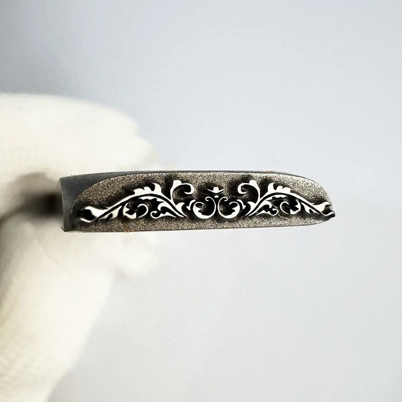 Jewelry Stamps Auspicious Pattern Jewelry Steel Stamps Gold and Silver Bracelet Engraving Dies Gold-Making Tools