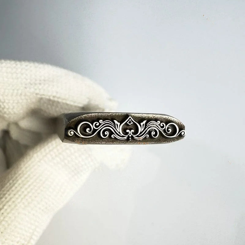 Jewelry Stamps Auspicious Pattern Jewelry Steel Stamps Gold and Silver Bracelet Engraving Dies Gold-Making Tools
